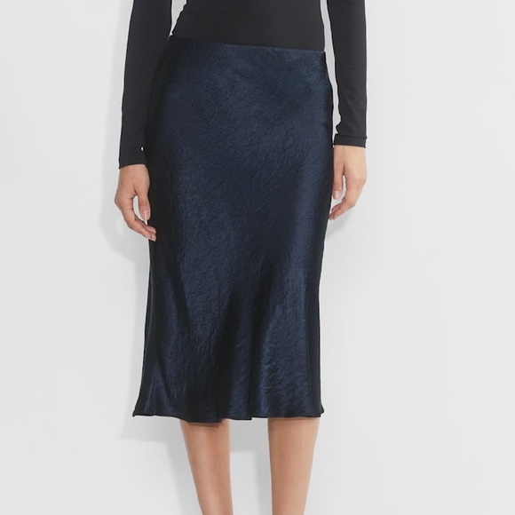 Babaton Dresses & Skirts - Aritzia Babaton color Admiral Slip Satin Midi Skirt